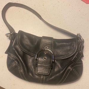 Coach Black Leather Soho Bag